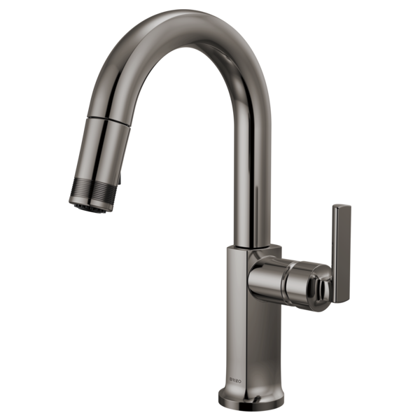 BRIZO 63906LF Pull-Down Prep Faucet with Arc Spout - Lever Handle