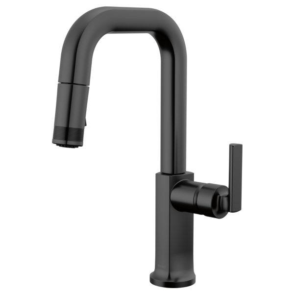 BRIZO 63907LF Pull-Down Prep Faucet with Square Spout - Lever Handle