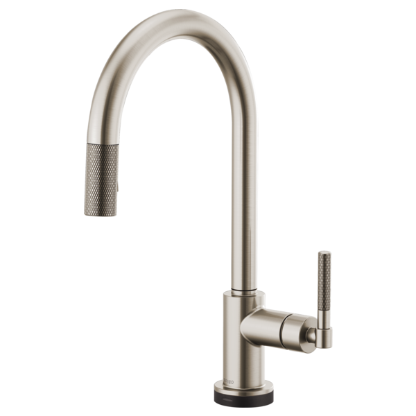 BRIZO LITZE 64043LF SmartTouch Pull-Down Kitchen Faucet with Arc Spout and Knurled Handle