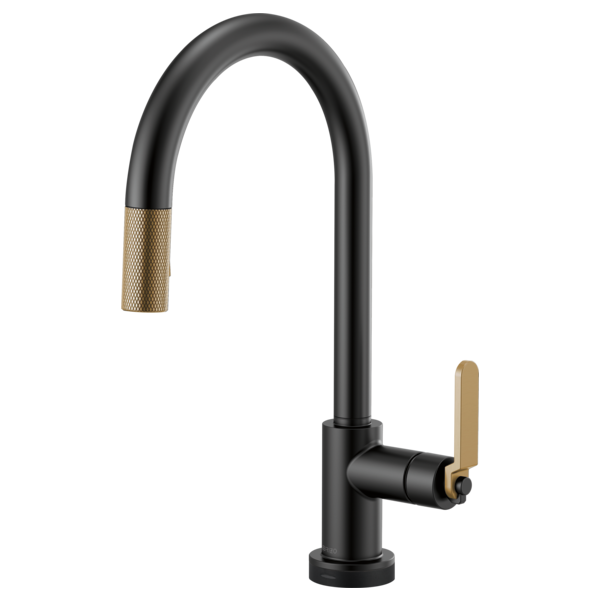 BRIZO LITZE 64044LF SmartTouch Pull-Down Kitchen Faucet with Arc Spout and Industrial Handle