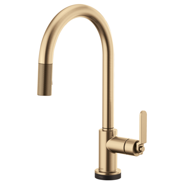 BRIZO LITZE 64044LF SmartTouch Pull-Down Kitchen Faucet with Arc Spout and Industrial Handle