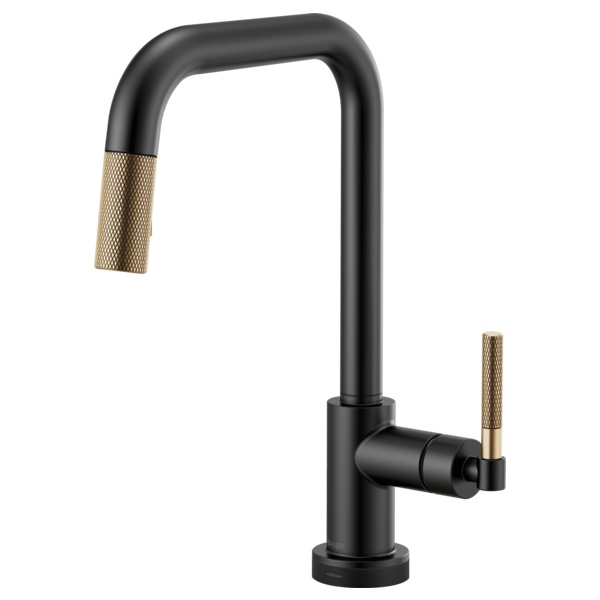 BRIZO LITZE 64053LF SmartTouch Pull-Down Kitchen Faucet with Square Spout and Knurled Handle