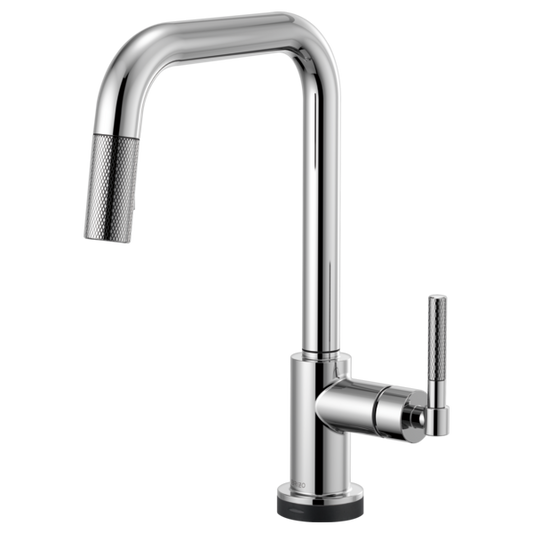 BRIZO LITZE 64053LF SmartTouch Pull-Down Kitchen Faucet with Square Spout and Knurled Handle