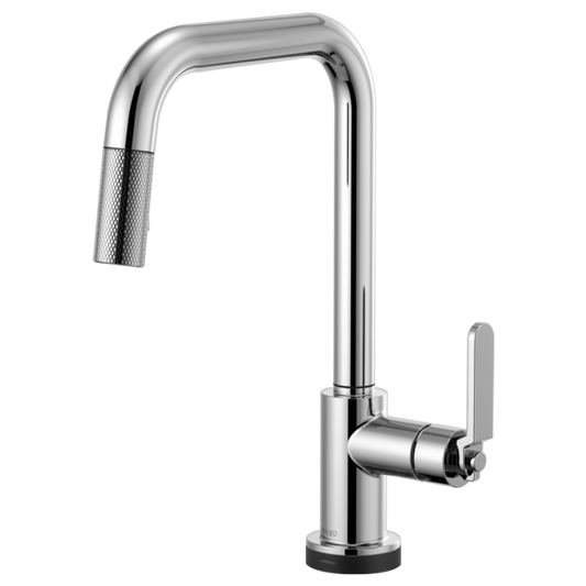 BRIZO LITZE 64054LF SmartTouch Pull-Down Kitchen Faucet with Square Spout and Industrial Handle