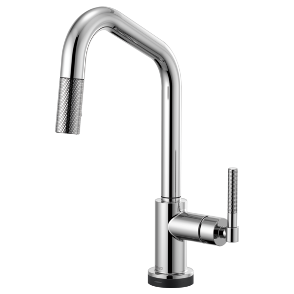 BRIZO LITZE 64063LF SmartTouch Pull-Down Kitchen Faucet with Angled Spout and Knurled Handle