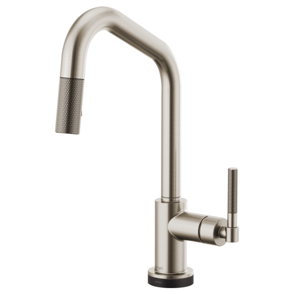 BRIZO LITZE 64063LF SmartTouch Pull-Down Kitchen Faucet with Angled Spout and Knurled Handle