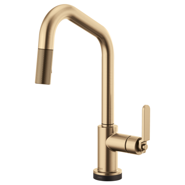 BRIZO LITZE 64064LF SmartTouch Pull-Down Kitchen Faucet with Angled Spout and Industrial Handle