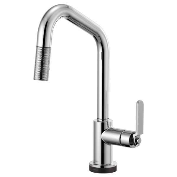 BRIZO LITZE 64064LF SmartTouch Pull-Down Kitchen Faucet with Angled Spout and Industrial Handle