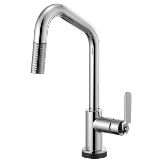 BRIZO LITZE 64064LF SmartTouch Pull-Down Kitchen Faucet with Angled Spout and Industrial Handle