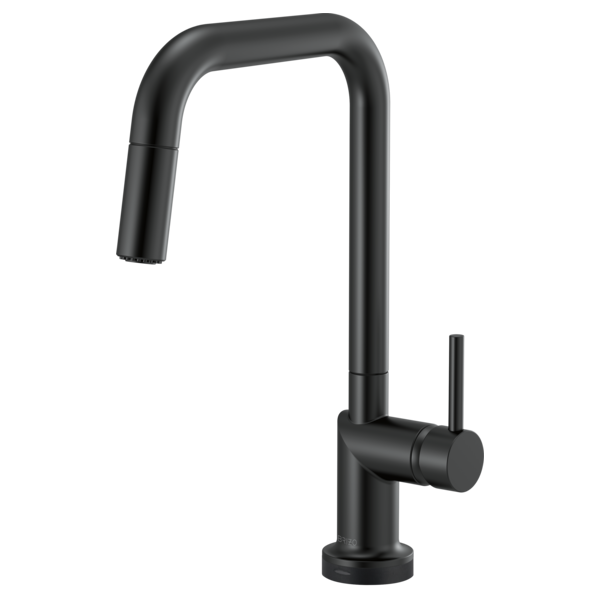 BRIZO 64065LF SmartTouch Pull-Down Kitchen Faucet with Square Spout - Metal Lever Handle