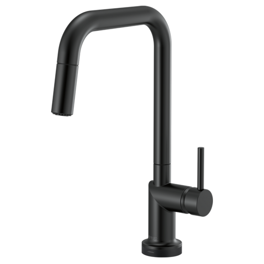 BRIZO 64065LF SmartTouch Pull-Down Kitchen Faucet with Square Spout - Metal Lever Handle