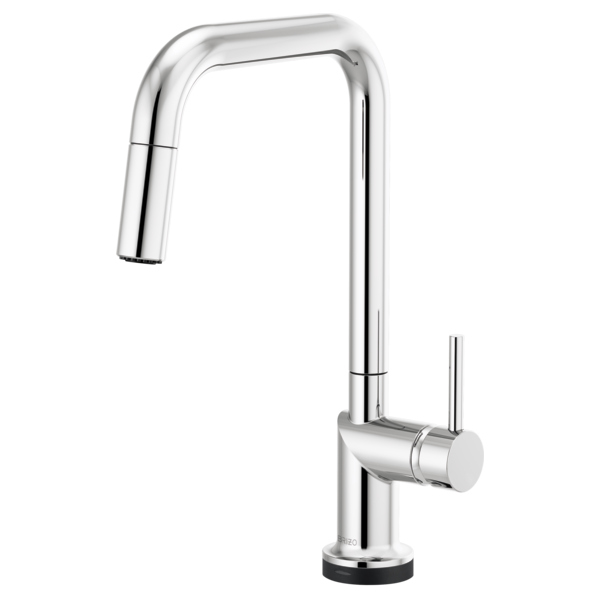 BRIZO 64065LF SmartTouch Pull-Down Kitchen Faucet with Square Spout - Metal Lever Handle