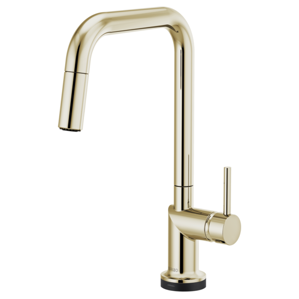 BRIZO 64065LF SmartTouch Pull-Down Kitchen Faucet with Square Spout - Metal Lever Handle