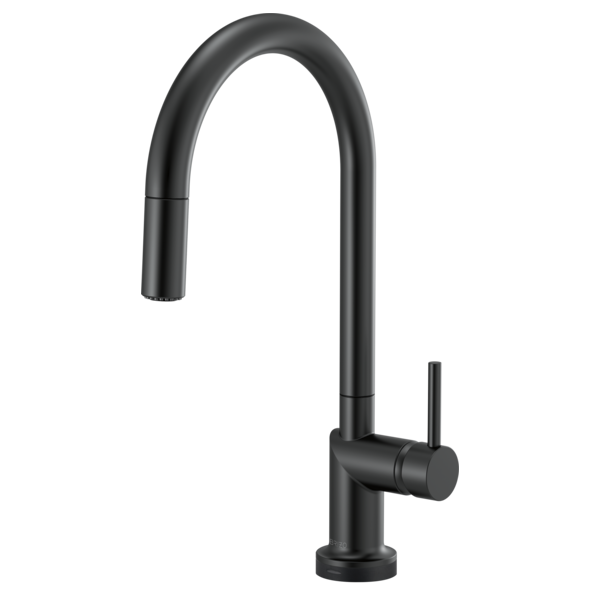 BRIZO 64075LF SmartTouch Pull-Down Kitchen Faucet with Arc Spout - Metal Lever Handle