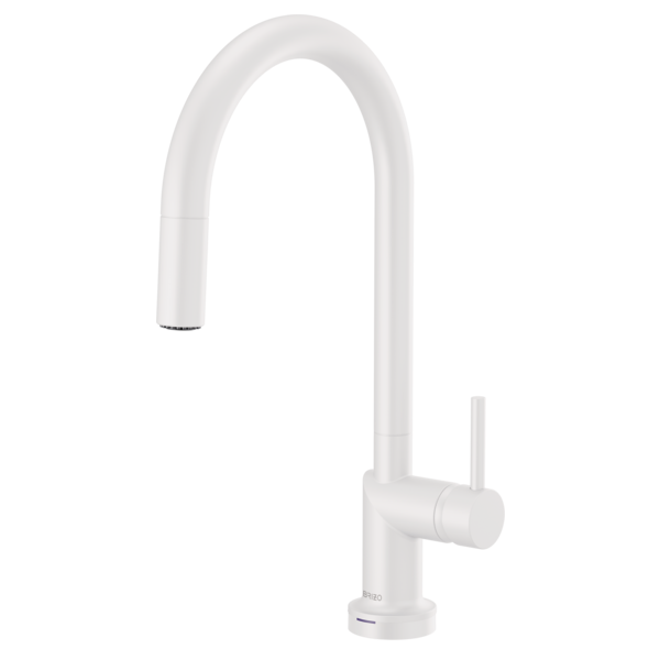 BRIZO 64075LF SmartTouch Pull-Down Kitchen Faucet with Arc Spout - Metal Lever Handle