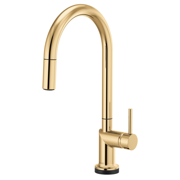 BRIZO 64075LF SmartTouch Pull-Down Kitchen Faucet with Arc Spout - Metal Lever Handle