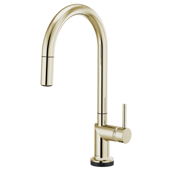 BRIZO 64075LF SmartTouch Pull-Down Kitchen Faucet with Arc Spout - Metal Lever Handle