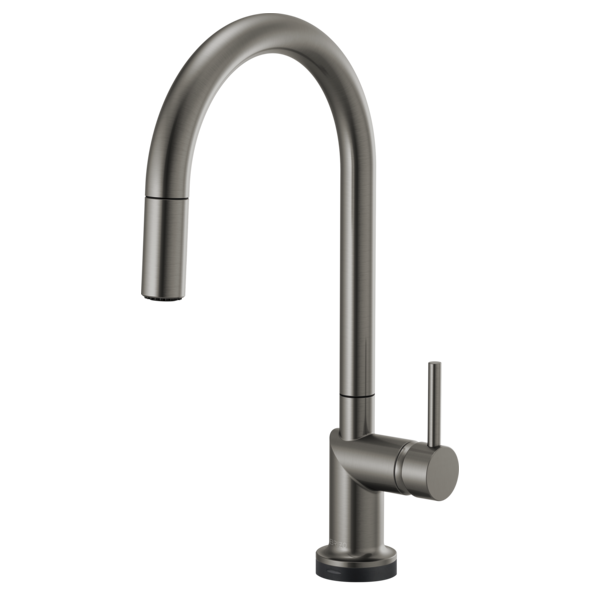 BRIZO 64075LF SmartTouch Pull-Down Kitchen Faucet with Arc Spout - Metal Lever Handle