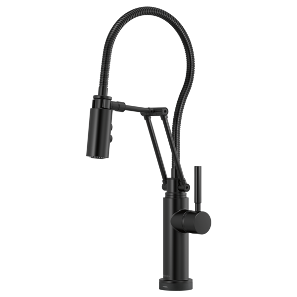 BRIZO ODIN 64121LF SmartTouch Articulating Kitchen Faucet With Finished Hose