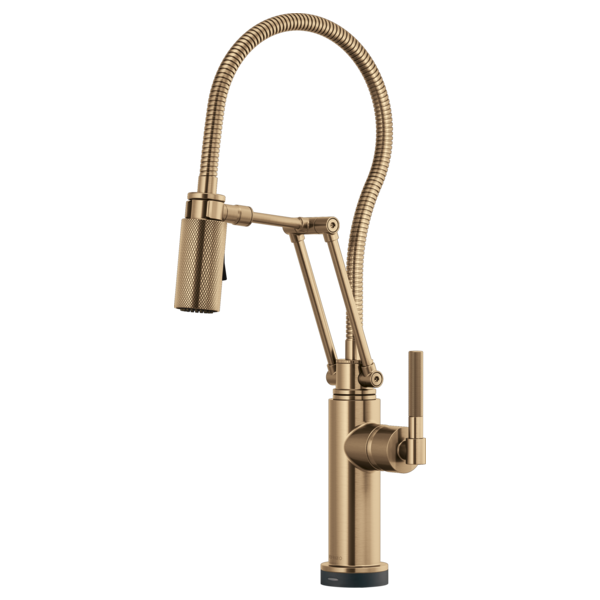 BRIZO LITZE 64143LF SmartTouch Articulating Kitchen Faucet With Finished Hose