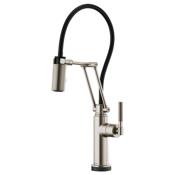 BRIZO LITZE 64243LF SmartTouch Articulating Kitchen Faucet with Knurled Handle