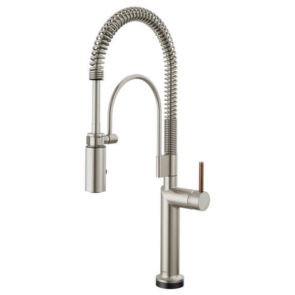 BRIZO 64375LF SmartTouch Semi-Professional Kitchen Faucet - Wood Lever Handle