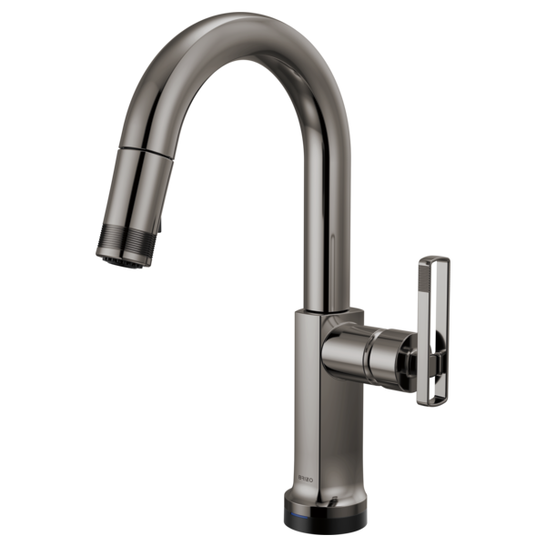 BRIZO 64906LF SmartTouch Pull-Down Prep Faucet with Arc Spout - Knob Handle