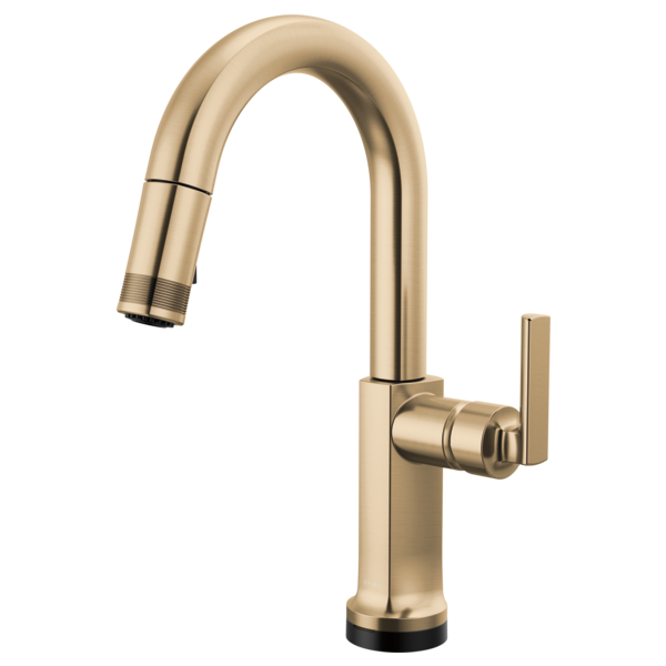 BRIZO 64906LF SmartTouch Pull-Down Prep Faucet with Arc Spout - Lever Handle