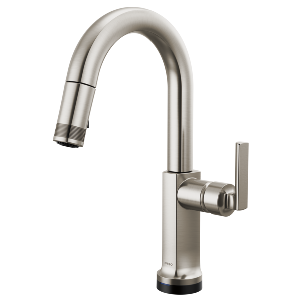 BRIZO 64906LF SmartTouch Pull-Down Prep Faucet with Arc Spout - Lever Handle