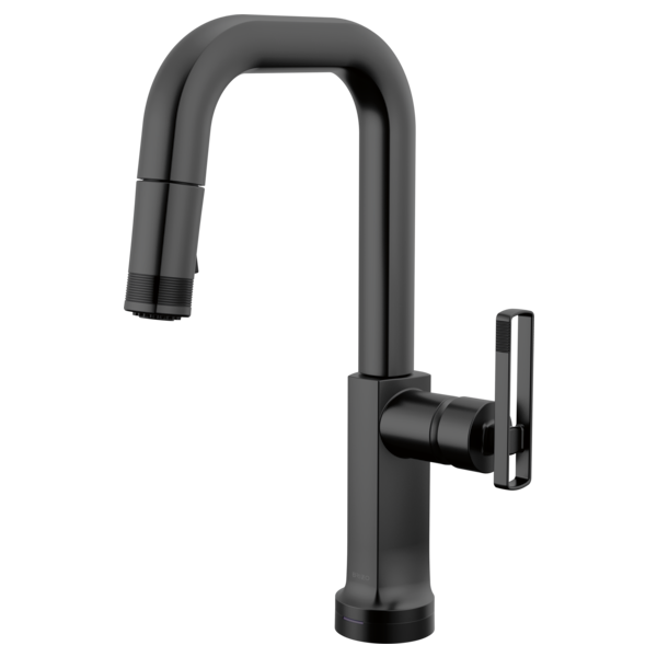 BRIZO 64907LF SmartTouch Pull-Down Prep Faucet with Square Spout - Knob Handle