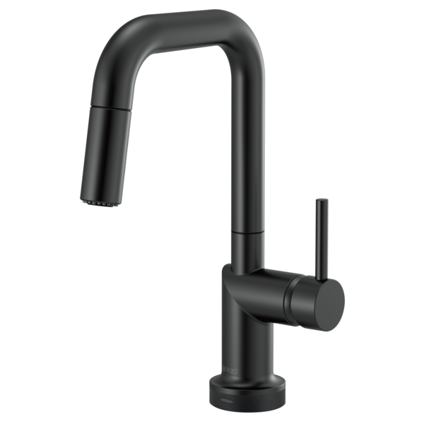 BRIZO 64965LF SmartTouch Pull-Down Prep Kitchen Faucet with Square Spout - Metal Lever Handle