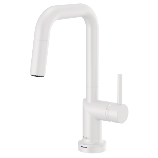 BRIZO 64965LF SmartTouch Pull-Down Prep Kitchen Faucet with Square Spout - Metal Lever Handle