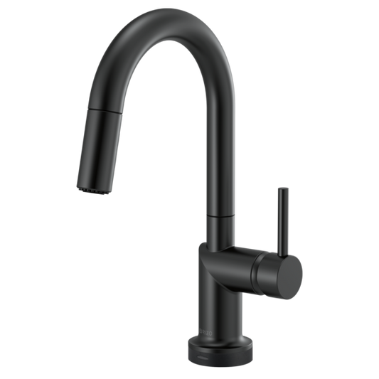 BRIZO 64975LF SmartTouch Pull-Down Prep Kitchen Faucet with Arc Spout - Metal Lever Handle