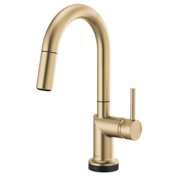 BRIZO 64975LF SmartTouch Pull-Down Prep Kitchen Faucet with Arc Spout - Metal Lever Handle