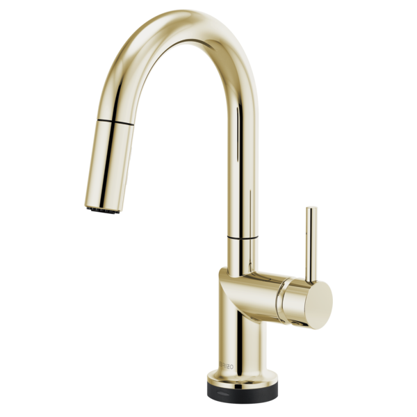 BRIZO 64975LF SmartTouch Pull-Down Prep Kitchen Faucet with Arc Spout - Metal Lever Handle