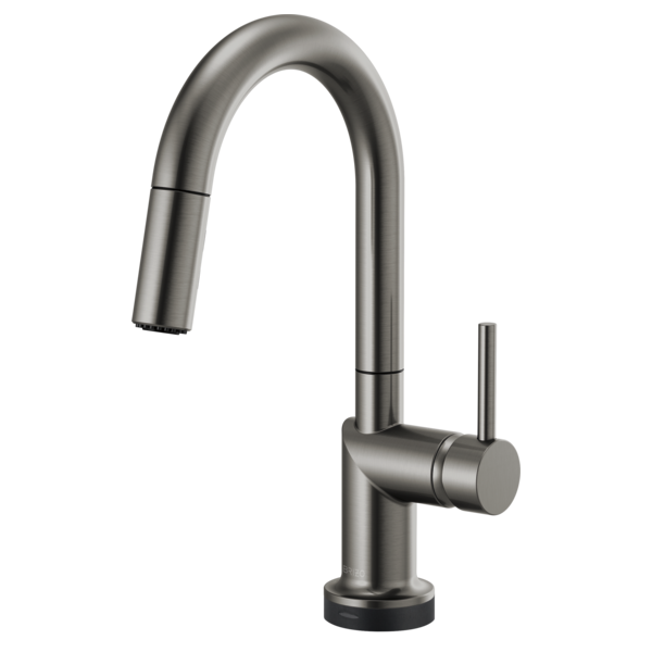 BRIZO 64975LF SmartTouch Pull-Down Prep Kitchen Faucet with Arc Spout - Metal Lever Handle