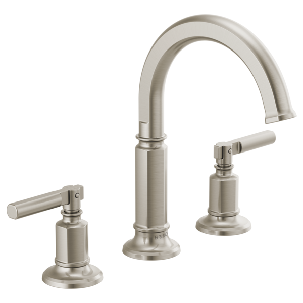 BRIZO INVARI 65376LF Widespread Lavatory Faucet with Arc Spout - Lever Handles 1.2 GPM