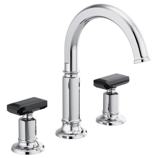 BRIZO INVARI 65376LF Widespread Lavatory Faucet with Arc Spout - Knob Handles 1.2 GPM