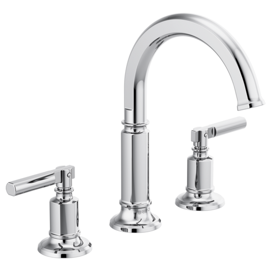 BRIZO INVARI 65376LF Widespread Lavatory Faucet with Arc Spout - Lever Handles 1.2 GPM