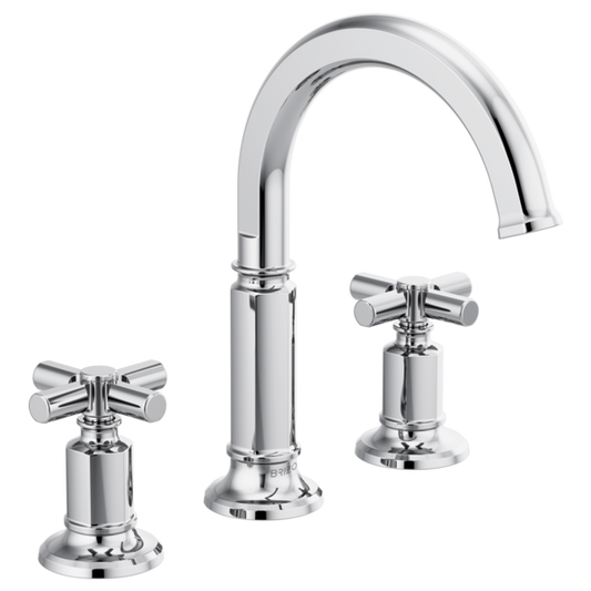 BRIZO INVARI 65376LF Widespread Lavatory Faucet with Arc Spout - Cross Handles 1.2 GPM