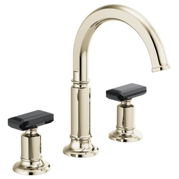 BRIZO INVARI 65376LF Widespread Lavatory Faucet with Arc Spout - Knob Handles 1.2 GPM