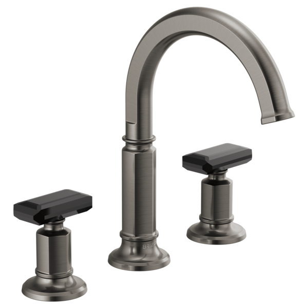 BRIZO INVARI 65376LF Widespread Lavatory Faucet with Arc Spout - Knob Handles 1.2 GPM