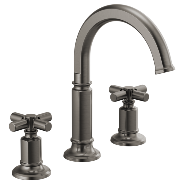 BRIZO INVARI 65376LF Widespread Lavatory Faucet with Arc Spout - Cross Handles 1.2 GPM