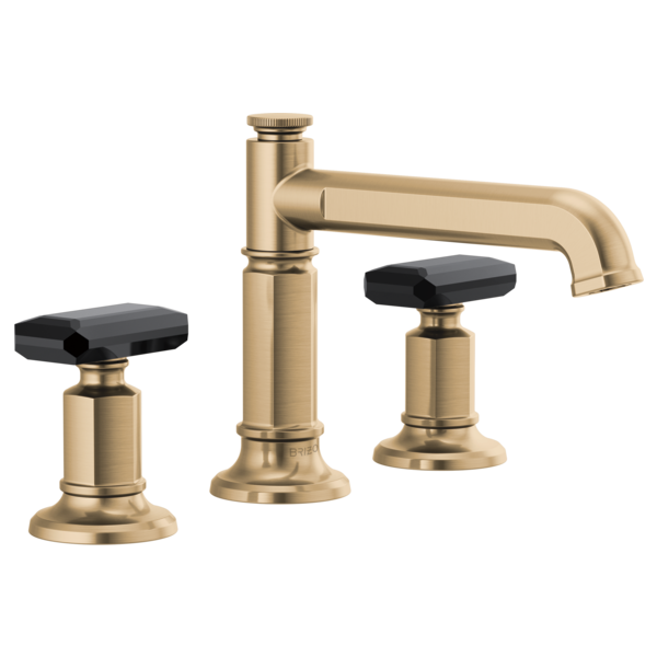 BRIZO INVARI 65377LF Widespread Lavatory Faucet with Column Spout - Knob Handles 1.2 GPM