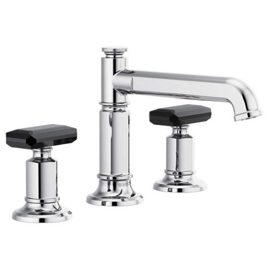 BRIZO INVARI 65377LF Widespread Lavatory Faucet with Column Spout - Knob Handles 1.2 GPM