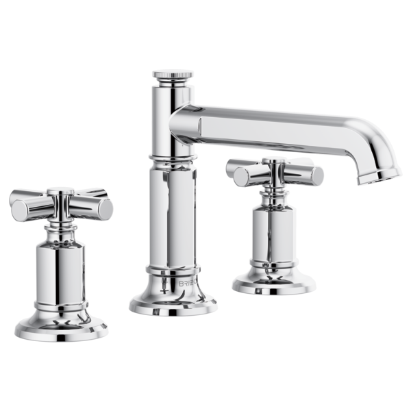 BRIZO INVARI 65377LF Widespread Lavatory Faucet with Column Spout - Cross Handles 1.2 GPM