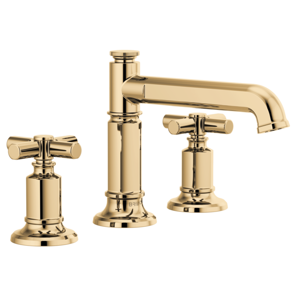 BRIZO INVARI 65377LF Widespread Lavatory Faucet with Column Spout - Cross Handles 1.2 GPM