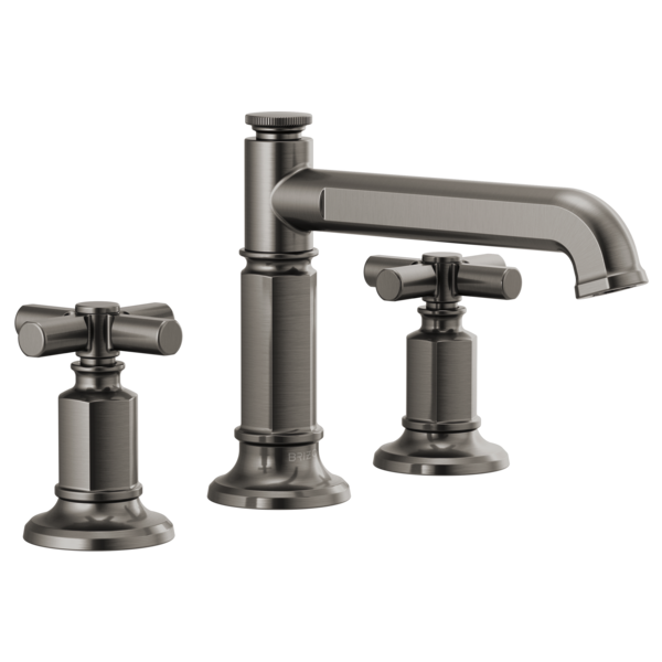 BRIZO INVARI 65377LF Widespread Lavatory Faucet with Column Spout - Cross Handles 1.2 GPM