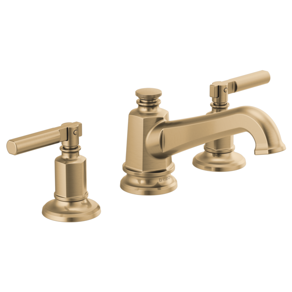 BRIZO 65378LF Widespread Lavatory Faucet with Angled Spout - Lever Handles 1.5 GPM