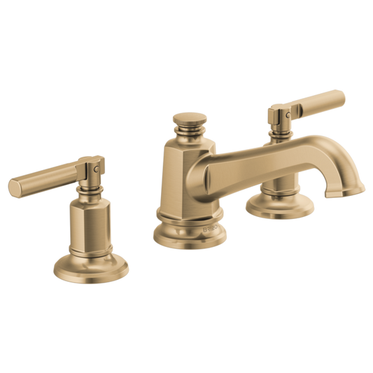 BRIZO 65378LF Widespread Lavatory Faucet with Angled Spout - Lever Handles 1.5 GPM